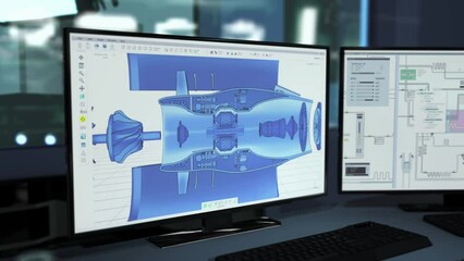modern technology used for machine part design. designing parts for heavy industrial machinery with 