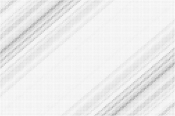 Wall Mural - Halftone vector background. Monochrome halftone pattern. Abstract geometric dots background. Pop Art comic gradient black white texture. Design for presentation banner, poster, flyer, business card.	