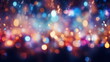 Abstract vibrant bokeh lights with blurred effect background. Festive backdrop for design and creative projects.