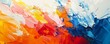 Vibrant abstract oil paint strokes on canvas - An energetic display of colorful oil paint strokes creating a dynamic abstract artwork on canvas
