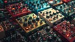 Pedal Power: A Vibrant Array of Guitar Effects Pedals in Close Proximity