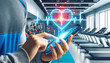 Heartbeat Hologram Over Smartphone in Gym Setting