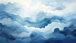 Abstract digital clouds in soft blues and grays