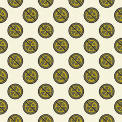 Poster - Radiation Ban vector Nuclear Energy No Allowed colored seamless pattern