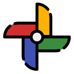 Poster - pinwheel icon 