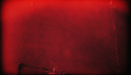 Wall Mural - Red abstract effect on black background. Grunge texture. Old film grain overlay or photo