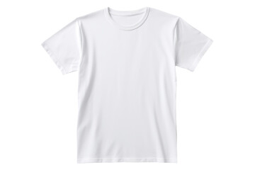 white t-shirt on white background. on a white or clear surface png transparent background.