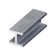 Stainless steel i-beam, iron balk isometric icon