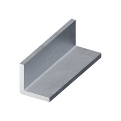 Stainless steel angle bar isometric icon