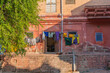 Laundry in front of a old building at old Jodhpur city.