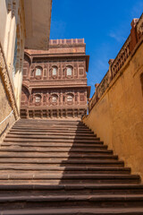 Wall Mural - Steps to a building of Mehrangarh Fort in Jodhpur, Rajasthan