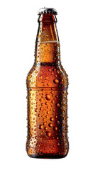 Wall Mural - Beer bottle isolated on white