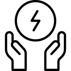 Poster - save energy icon