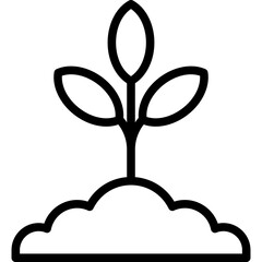 Wall Mural - plant icon