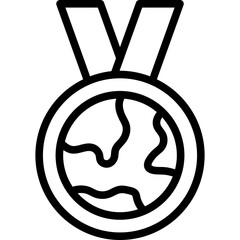 Poster - medal icon