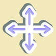 Sticker Stretch. suitable for sportswear symbol. simple design editable. design template vector. simple illustration