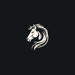 Wall Mural - Horse logo design icon vector template