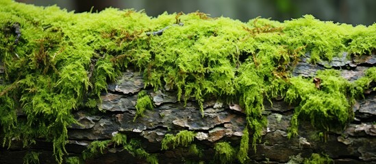 Wall Mural - A mossy log in a forest