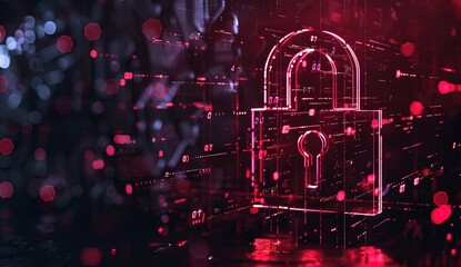 Poster - Digital Fortress: A Vivid Representation of Cybersecurity and Data Protection in a Network of Encrypted Information