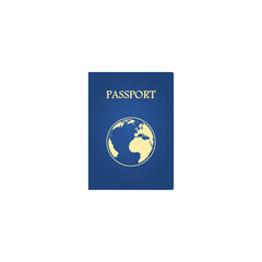 Sticker - Passport icon isolated on transparent background