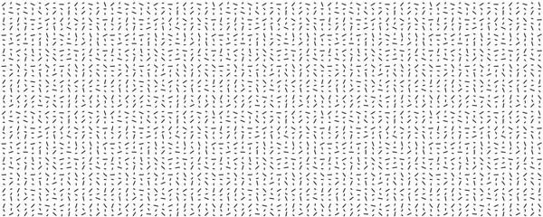 Seamless abstract small dash pattern on transparent background. Minimal geometric black sprinkle print. Modern squiggle scandinavian texture for fabric. Linear noise hand drawn brush stroke wallpaper.