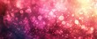 Abstract bokeh background. Gold bokeh on defocused pink red background