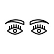Eyebrow icon line icon