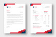 © Kamal Hosen - Professional invoice and letterhead design for the corporate office. letterhead, invoice design illustration. Simple and creative modern corporate clean design.