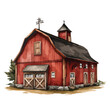 Country Barn Clipart 