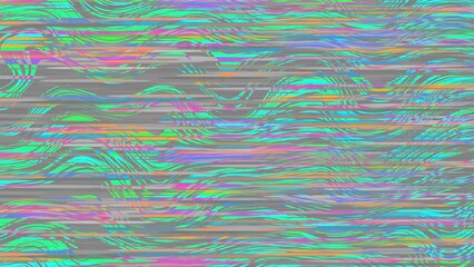 Aufkleber - Old Retro TV - Static tv black and white noise caused by bad signal reception. Loop animation