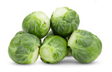 Fototapeta Mapy - Brussel Sprouts isolated on white background