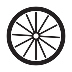 Wall Mural - bicycle wheel icon