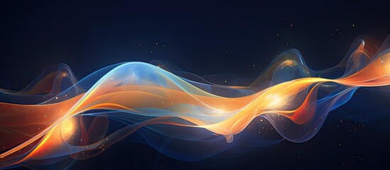 Leinwandbilder - An up-close view of a colorful abstract background featuring a swirling wave of smoke