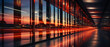Vibrant streaks of light dance across the night sky, reflecting off the sleek glass skyscrapers in a mesmerizing display of urban energy. Abstract background design