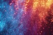 Abstract glitter lights background,  gold, blue and purple,  de focused