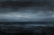 Dark dramatic sky with clouds over the sea,  Abstract background for design