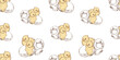 Seamless pattern of newborn hatched Easter chicks, hand drawn vector background wallpaper paper textile