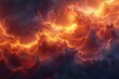 A colorful, swirling cloud of fire and stars