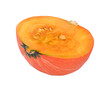 Fresh pumpkin isolated on transparent png