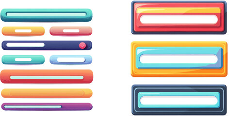 Poster - internet browser ui searching panels template