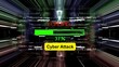Cyber attack loading  progress bar on the screen