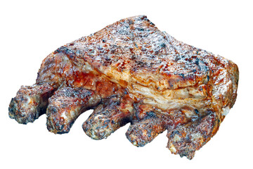 Canvas Print - Barbecue roast ribs