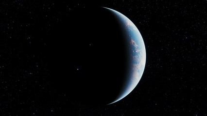 Wall Mural - planet earth drifting through space
