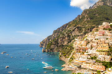 Positano in Amalfi Coast, Campania Sorrento, Italy.