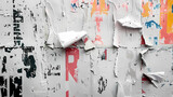 Fototapeta Sypialnia - Old torn collage poster texture background