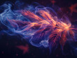 Artistic depiction of smoke forming shapes