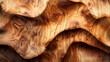 Textured treated brown wood. High-resolution