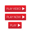 Play Video web button set