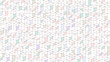 Isometric grid pattern geometric graphic pastel color background
