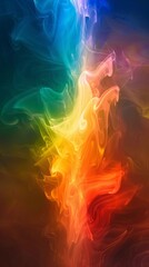 Wall Mural - Abstract colorful smoke swirls